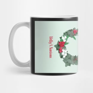 Holly and Narcissus Card Mug